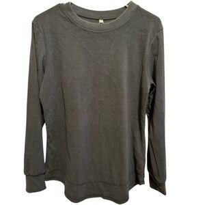 Yundai Navy Long Sleeve Navy Blue Crew Neck Sweatshirt Sz M